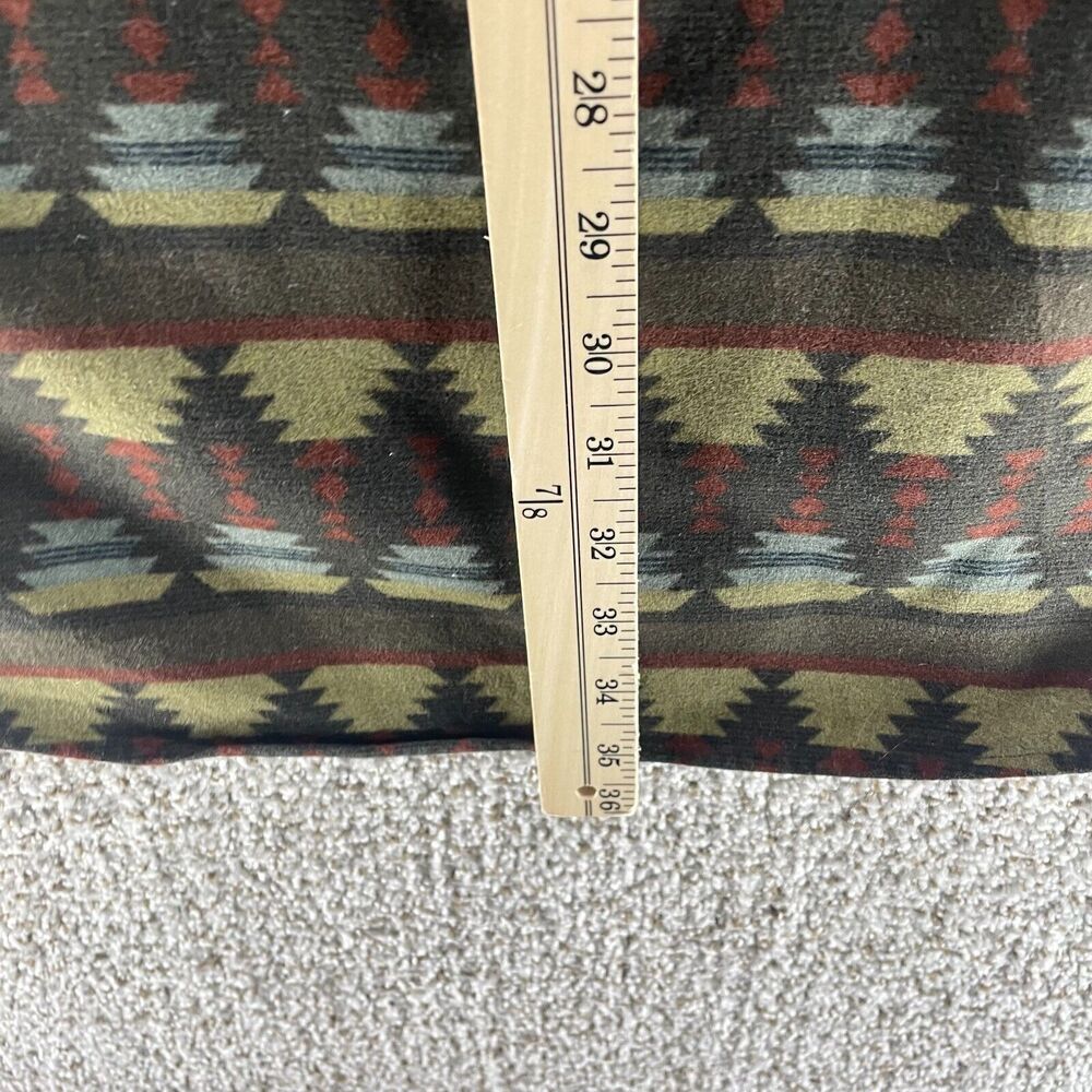 Vintage Woolrich Shacket Mens Large Aztec Southwestern Button Up Heavy Flannel - Picture 10 of 11